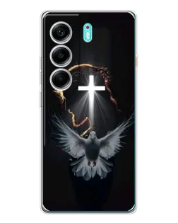 Чехол для TECNO Camon 40 с картинкой «Голубь и Свет»