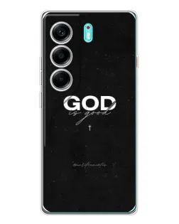 Чехол для TECNO Camon 40 с картинкой «GOD — Бог над всем»