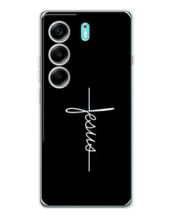 Чехол для TECNO Camon 40 с картинкой «Тонкая линия веры»