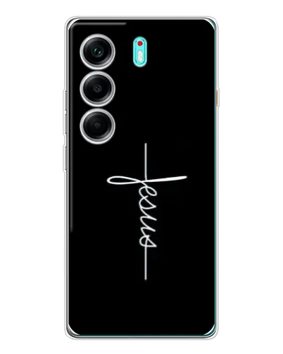 Чехол для TECNO Camon 40 с картинкой «Тонкая линия веры» Чехол для TECNO Camon 40 с картинкой «Тонкая линия веры»