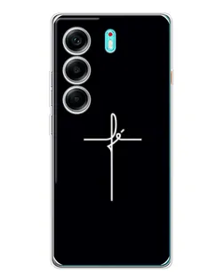 Чехол для TECNO Camon 40 с картинкой «Тонкий крест»