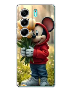 Чехол для TECNO Camon 40 с картинкой «Микки с тюльпанами» Чехол для TECNO Camon 40 с картинкой «Микки с тюльпанами»