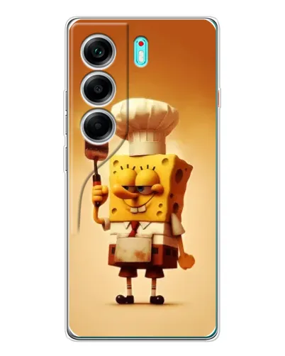 Чохол для TECNO Camon 40 з картинкою «Губка Боб кухар»