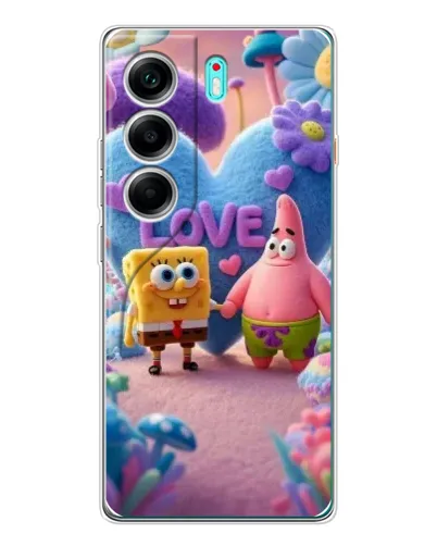 Чохол для TECNO Camon 40 з картинкою «Губка Боб Патрік»