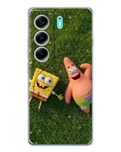 Чехол для TECNO Camon 40 с картинкой «Друзья на лужайке» Чехол для TECNO Camon 40 с картинкой «Друзья на лужайке»