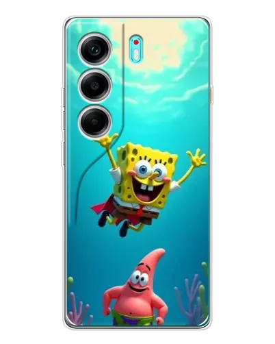 Чехол для TECNO Camon 40 с картинкой «Спанч Боб под водой» Чехол для TECNO Camon 40 с картинкой «Спанч Боб под водой»