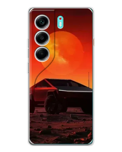 Чохол для TECNO Camon 40 з картинкою «Cybertruck на Марсі»