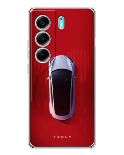 Чохол для TECNO Camon 40 з картинкою «Tesla Top View»