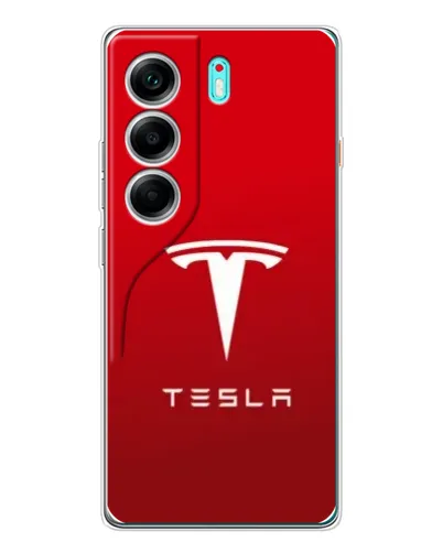 Чохол для TECNO Camon 40 з картинкою «Tesla Red Classic»