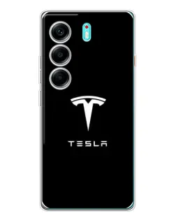 Чохол для TECNO Camon 40 з картинкою «Tesla White Logo» Чохол для TECNO Camon 40 з картинкою «Tesla White Logo»