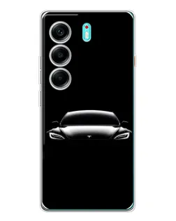 Чохол для TECNO Camon 40 з картинкою «Фари Tesla Night» Чохол для TECNO Camon 40 з картинкою «Фари Tesla Night»