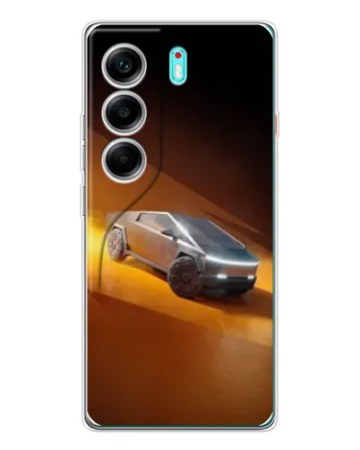 Чохол для TECNO Camon 40 з картинкою «Cybertruck у пустелі»