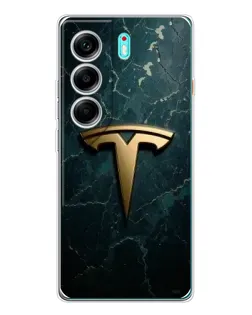 Чохол для TECNO Camon 40 з картинкою «Мармурова Tesla Gold» Чохол для TECNO Camon 40 з картинкою «Мармурова Tesla Gold»
