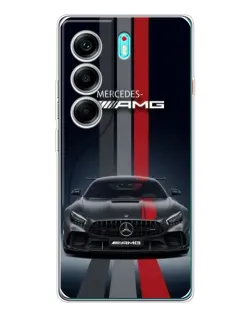 Чохол для TECNO Camon 40 з картинкою «Mercedes — білий карбон» Чохол для TECNO Camon 40 з картинкою «Mercedes — білий карбон»