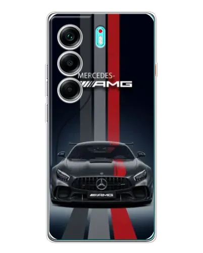 Чохол для TECNO Camon 40 з картинкою «Mercedes — білий карбон» Чохол для TECNO Camon 40 з картинкою «Mercedes — білий карбон»