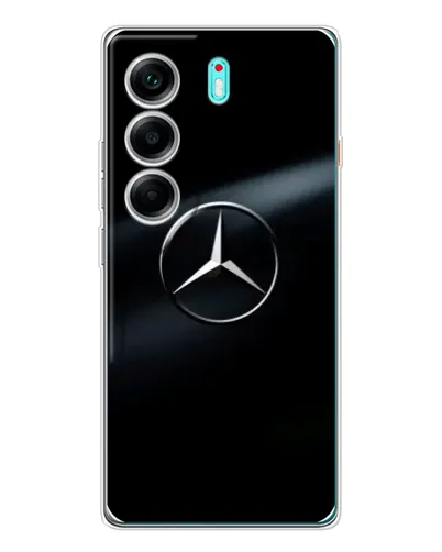 Чехол для TECNO Camon 40 с картинкой «Mercedes на металле» Чехол для TECNO Camon 40 с картинкой «Mercedes на металле»