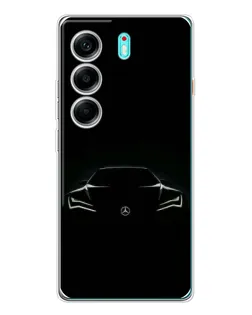 Чохол для TECNO Camon 40 з картинкою «Mercedes — силует авто» Чохол для TECNO Camon 40 з картинкою «Mercedes — силует авто»