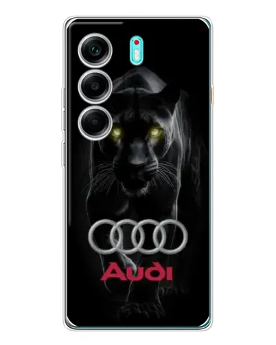 Чохол для TECNO Camon 40 з картинкою «Пантера та Audi» Чохол для TECNO Camon 40 з картинкою «Пантера та Audi»
