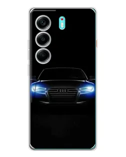 Чохол для TECNO Camon 40 з картинкою «Audi в неоні»