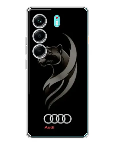Чохол для TECNO Camon 40 з картинкою «Графіка — пантера та Audi» Чохол для TECNO Camon 40 з картинкою «Графіка — пантера та Audi»