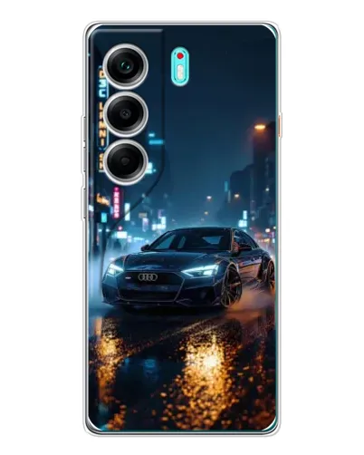 Чохол для TECNO Camon 40 з картинкою «Нічне місто та Audi» Чохол для TECNO Camon 40 з картинкою «Нічне місто та Audi»