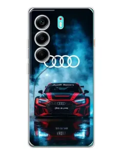 Чохол для TECNO Camon 40 з картинкою «Audi Sport — неон»