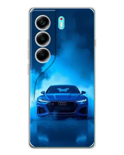 Чохол для TECNO Camon 40 з картинкою «Audi — блакитна енергія» Чохол для TECNO Camon 40 з картинкою «Audi — блакитна енергія»