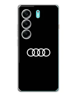 Чохол для TECNO Camon 40 з картинкою «Audi White Logo»