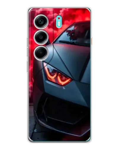 Чохол для TECNO Camon 40 з картинкою «Lamborghini червоне сяйво» Чохол для TECNO Camon 40 з картинкою «Lamborghini червоне сяйво»