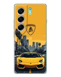 Чохол для TECNO Camon 40 з картинкою «Жовтий Lamborghini місто» Чохол для TECNO Camon 40 з картинкою «Жовтий Lamborghini місто»