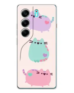 Чехол для TECNO Camon 40 с картинкой «Pusheen трио» Чехол для TECNO Camon 40 с картинкой «Pusheen трио»