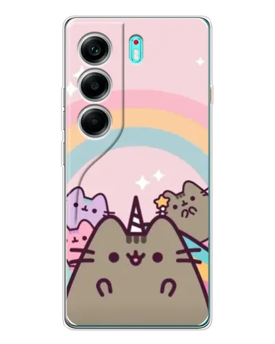 Чехол для TECNO Camon 40 с картинкой «Единорог Pusheen»