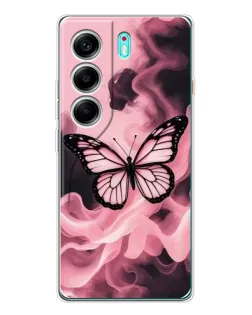 Чехол для TECNO Camon 40 с картинкой «Бабочка в дыму» Чехол для TECNO Camon 40 с картинкой «Бабочка в дыму»