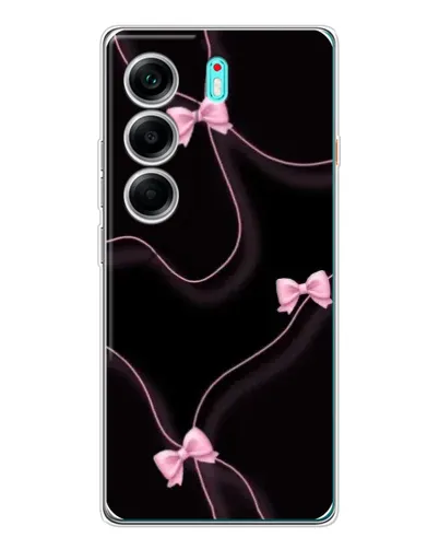 Чехол для TECNO Camon 40 с картинкой «Розовые ленты»