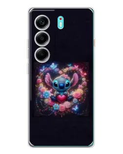 Чохол для TECNO Camon 40 з картинкою «Stitch у квітах» Чохол для TECNO Camon 40 з картинкою «Stitch у квітах»