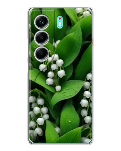 Чехол для TECNO Camon 40 с картинкой «Ландыши в зелени» Чехол для TECNO Camon 40 с картинкой «Ландыши в зелени»