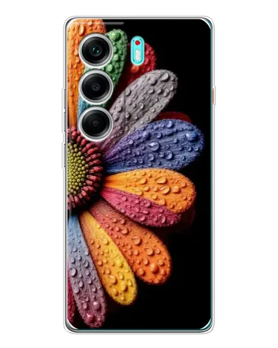 Чехол для TECNO Camon 40 с картинкой «Радужный цветок» Чехол для TECNO Camon 40 с картинкой «Радужный цветок»