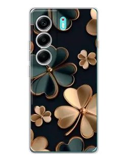 Чехол для TECNO Camon 40 с картинкой «Клевер в золоте» Чехол для TECNO Camon 40 с картинкой «Клевер в золоте»