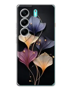 Чехол для TECNO Camon 40 с картинкой «Лиловые цветы грации» Чехол для TECNO Camon 40 с картинкой «Лиловые цветы грации»