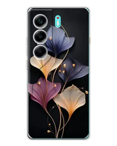 Чехол для TECNO Camon 40 с картинкой «Лиловые цветы грации» Чехол для TECNO Camon 40 с картинкой «Лиловые цветы грации»