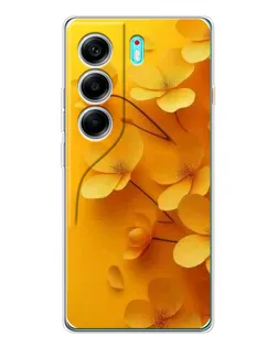 Чехол для TECNO Camon 40 с картинкой «Золотые лепестки» Чехол для TECNO Camon 40 с картинкой «Золотые лепестки»