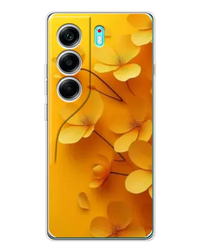 Чехол для TECNO Camon 40 с картинкой «Золотые лепестки» Чехол для TECNO Camon 40 с картинкой «Золотые лепестки»