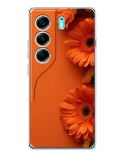 Чехол для TECNO Camon 40 с картинкой «Оранжевые герберы» Чехол для TECNO Camon 40 с картинкой «Оранжевые герберы»