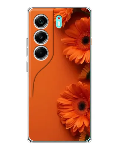 Чехол для TECNO Camon 40 с картинкой «Оранжевые герберы» Чехол для TECNO Camon 40 с картинкой «Оранжевые герберы»