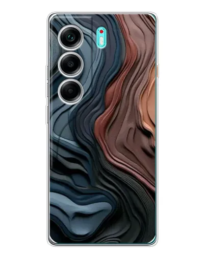Чехол для TECNO Camon 40 с картинкой «Цветные волны каньона» Чехол для TECNO Camon 40 с картинкой «Цветные волны каньона»