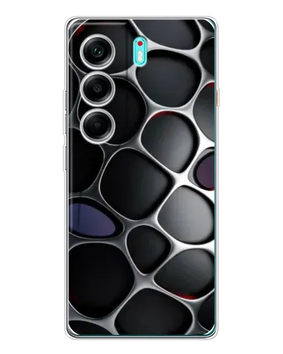 Чехол для TECNO Camon 40 с картинкой «Объемная темная решетка» Чехол для TECNO Camon 40 с картинкой «Объемная темная решетка»