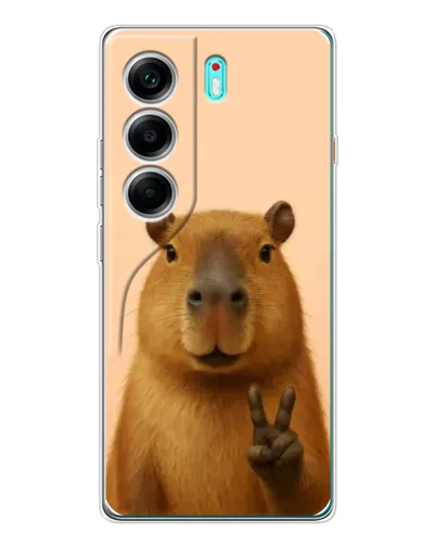 Чехол для TECNO Camon 40 с картинкой «Капибара виктория» Чехол для TECNO Camon 40 с картинкой «Капибара виктория»