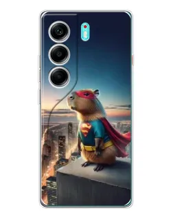 Чехол для TECNO Camon 40 с картинкой «Капи-мен супергерой»