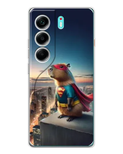 Чехол для TECNO Camon 40 с картинкой «Капи-мен супергерой» Чехол для TECNO Camon 40 с картинкой «Капи-мен супергерой»