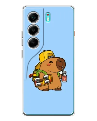 Чехол для TECNO Camon 40 с картинкой «Капибара на скейте» Чехол для TECNO Camon 40 с картинкой «Капибара на скейте»